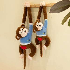 Dễ thương phim hoạt hình cánh tay dài khỉ Búp bê đồ chơi sang trọng Vải Búp Bê vài con khỉ Rèm trang trí nhà bán buôn Thú nhồi bông đồ chơi - Product Image 2
