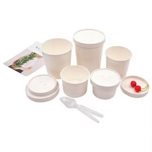 Tazones de Papel Kraft Desechables y Reciclables Personalizados para Ensaladas, Uso en Supermercados, Opciones de Impresión Digital y Offset - Product Image 5