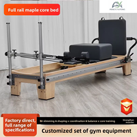 Reformadores de Pilates para Mujeres, Reformer de Pilates de Madera de Arce para Ejercicios Diarios de Moldeado Corporal en Casa