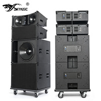 Système audio professionnel KING 910 Dual 10 pouces, enceinte Line Array amplifiée pour spectacle sur scène, événement en plein air