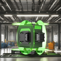 Niveau laser industriel à nivellement automatique vert LD 4D de haute précision 360 degrés horizontal vertical 16 lignes rotatif DC 18V