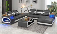 CBMmart Leder Couches Set Moderne Couch Luxus Büro Sofa Set Möbel für Wohnzimmer Sofa