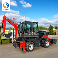 LUYU EPA Mini Backhoe Loader Mesin Laidong Garansi 1 Tahun Harga Terjangkau Mesin Konstruksi