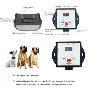 Clôture <span class=keywords><strong>pour</strong></span> <span class=keywords><strong>chien</strong></span> de compagnie, <span class=keywords><strong>fil</strong></span> enterré, confinement <span class=keywords><strong>pour</strong></span> animaux de compagnie <span class=keywords><strong>avec</strong></span> <span class=keywords><strong>collier</strong></span> d'entraînement, système de clôture électronique à choc <span class=keywords><strong>pour</strong></span> <span class=keywords><strong>chien</strong></span> <span class=keywords><strong>pour</strong></span> 3 chiens - Product Image 5