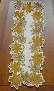 Most Selling Embroidered Luxury Floral <b>Table</b> Runner for Dining <b>Table</b> Wedding Decoration Hotel and Home Decor Bulk Supplier - Product Image 5
