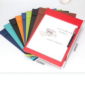 Bán Buôn Văn Phòng Cung Cấp Tùy Chỉnh Logo Nút Nam Châm A4 Pu Da Trình Bày Thư Mục Clip Tài Liệu Tập Tin Thư Mục - Product Image 2