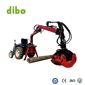 Grue forestière DIBO CE pour tracteur, suspension à 3 points, levage hydraulique de 6,5 m, grue à bois robuste - Product Image 5