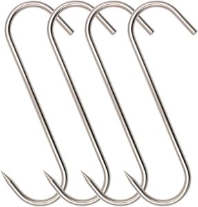 10inch10mm nhiệm vụ nặng nề thép không gỉ butcher <span class=keywords><strong>Hooks</strong></span> cho treo thịt bò thịt Móc treo - Product Image 1