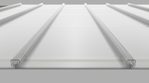 Système de toiture en polycarbonate résistant aux chocs, à joint debout, <span class=keywords><strong>translucide</strong></span>, durable, au design moderne, <span class=keywords><strong>pour</strong></span> hôtels - Product Image 4