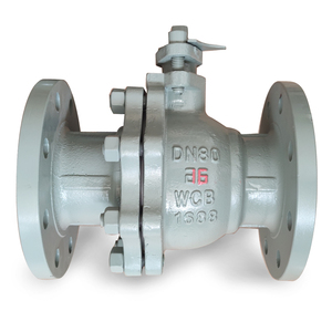 Vanne à boisseau sphérique fixe manuelle 8 pouces DIN en acier au carbone WCB pour eau, gaz, huile, personnalisable OEM pour applications générales - Product Image 4
