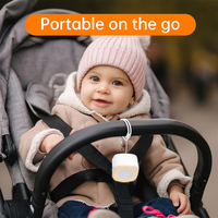 Nouvelle conception Q9, machine à bruit blanc portable et rechargeable, 50 heures d'autonomie, veilleuse et aide au sommeil apaisante pour bébé et adulte