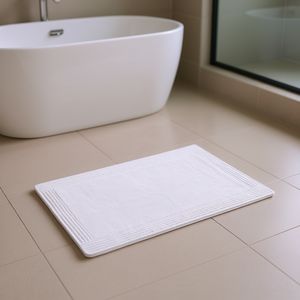 Alfombra de Baño Rectangular de Algodón, Minimalista, 100% Algodón, Hecha a Máquina, Reversible, D0100HPTARY - Product Image 2