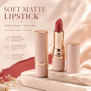 Lápiz Labial Personalizado de <span class=keywords><strong>Alta</strong></span> <span class=keywords><strong>Gama</strong></span>, Fórmula de Limpieza Cosmética OEM, Lápiz Labial Mate de <span class=keywords><strong>Alta</strong></span> Calidad Que No Se Pega a la Taza, Marca Privada - Product Image 4