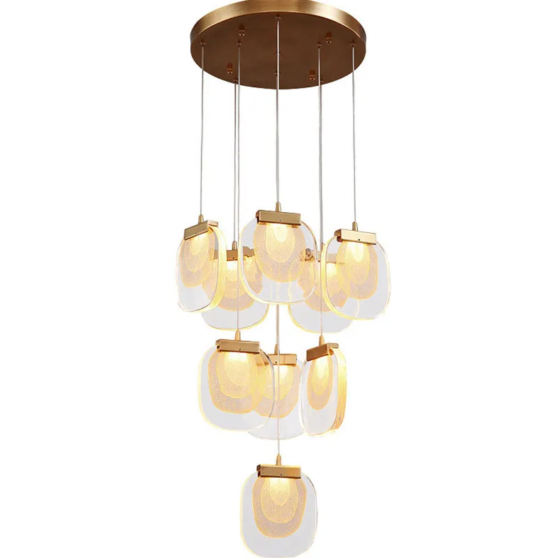 Hot Koop 3W Led Hanglamp Voor Woonkamer Trap Kristallen Kroonluchter Decoratieve