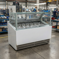 Vitrine Réfrigérée SWENZA pour Crèmes Glacées - Comptoir de Présentation pour Magasin de Desserts