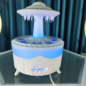 Difusor de Aroma Humidificador Inteligente LED con Diseño de Gota de Agua y Nube de Lluvia para el Hogar, Capacidad de 350 ml, Experiencia de Relajación Definitiva - Product Image 1