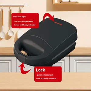 Máquina para Asar Carne Multifuncional para el Hogar, Máquina para Hacer Panqueques, Máquina para Hacer Filetes, Parrilla para Desayuno, Máquina para Hacer Sándwiches, 750W de Energía - Product Image 3