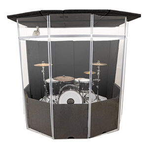 Sistema de carcasa de tambor acrílico personalizable de fabricación Escudo de sonido de protección de instrumentos musicales construido en fábrica - Product Image 1