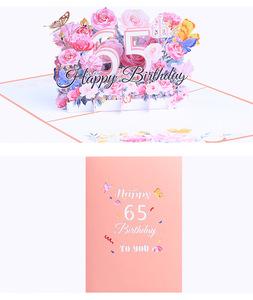 Tùy chỉnh sang trọng số lượng lớn Hạnh Phúc sinh nhật Popup thẻ 3D Pop Up 18th 20th 30th kỷ niệm Hạnh Phúc sinh nhật lời mời thiệp chúc mừng - Product Image 6