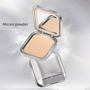 Polvo Compacto Fijador a Prueba de Agua, de Larga Duración, Control de Grasa, Acabado Mate para el Rostro, con Espejo y Esponja - Product Image 1