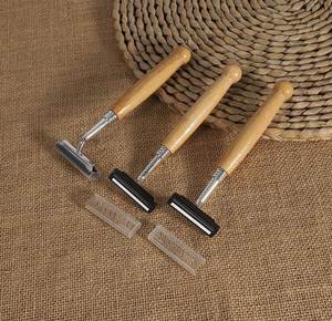 Rasoir de sécurité <span class=keywords><strong>à</strong></span> double tranchant pour homme, manche en <span class=keywords><strong>bois</strong></span> naturel, personnalisé par le fabricant, vente en gros de rasoirs en <span class=keywords><strong>bois</strong></span> - Product Image 3