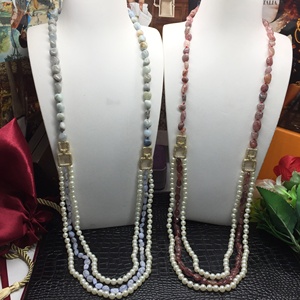 Precio barato 2023 nuevos collares largos de joyería de perlas de concha de moda de piedra natural para mujeres - Product Image 2