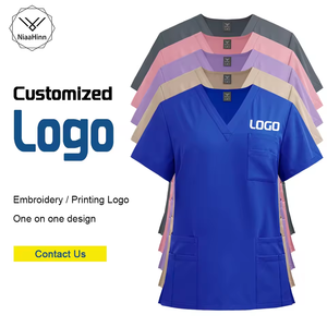 Set di Uniformi Sanitarie per Donne, Divise Infermieristiche Elasticizzate all'Ingrosso, Scrub Medici Antirughe e Traspiranti, Produzione di Fabbrica - Product Image 6