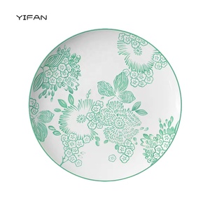 Juego de Platos de Porcelana Fina para Cena con Diseño Floral, Vajilla para Bodas, Incluye Plato Base, para Uso en Restaurantes - Product Image 2