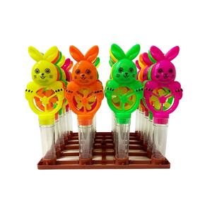 Distributeur de conteneur de tube de jouets de bonbons vides avec sifflet de <span class=keywords><strong>moulin</strong></span> <span class=keywords><strong>à</strong></span> <span class=keywords><strong>vent</strong></span> de lapin pour 2g Sweet - Product Image 1