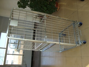 Có Thể Gập Lại Kim Loại Dây Xe Đẩy CuộN Lồng Chứa Kho Xe Đẩy Giỏ Hàng Giặt Ủi - Product Image 5