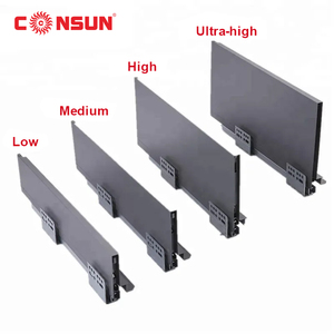 High quality metal soft close drawer slide system slim tandem box drawer