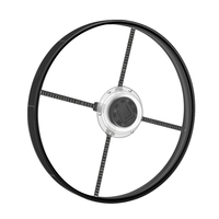 Ventilateur holographique 3D haute résolution 42 cm 384 LED dans un boîtier acrylique de 48 cm et un support de bureau, tout en un, projecteur holographique 3D