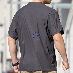 Camiseta Táctica de Manga Corta para Hombre, Transpirable y de Secado Rápido para Entrenamiento al Aire Libre, Marca YUEMAI, Venta al Por Mayor - Product Image 3