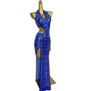 Robe de soirée longue de luxe avec <span class=keywords><strong>paillettes</strong></span> et strass pour femmes, robe de soirée dos nu, robe de banquet, robe de soirée, <span class=keywords><strong>tenue</strong></span> de club, <span class=keywords><strong>tenue</strong></span> de festival - Product Image 1