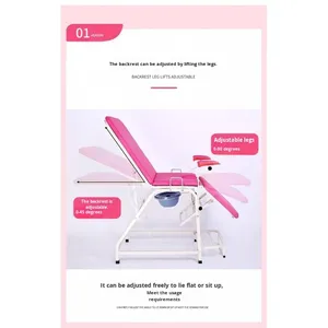 Cama de Exploración Ginecológica Multifuncional, Cama de Exploración Ajustable para Hospitales, Consultorios Privados y Exámenes Ambulatorios - Product Image 5