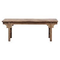 Table console en bois récupéré de style antique chinois pour salon, table d'appoint rustique naturelle
