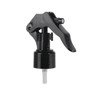 Pulverizador de plástico preto mini pulverizador 24/410 28/410 pulverizador preto mini névoa/pulverizador de gatilho