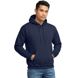 Sweat à capuche demi-zip pour homme style streetwear, effet usé, taille personnalisée, faible MOQ, coupe oversize, en velours thermique, hiver, numérique - Product Image 1