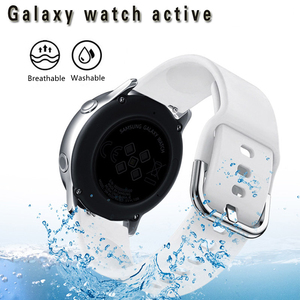 Bracelet de montre intelligente en silicone personnalisé en caoutchouc multicolore de haute qualité pour les bracelets de montre Galaxy <span class=keywords><strong>Active</strong></span> 2 <span class=keywords><strong>Samsung</strong></span> - Product Image 4