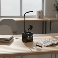 Chargeur sans fil 3 en 1, charge rapide 15W avec support magnétique pour téléphone, support pour montre et écouteurs et lampe de bureau pour smartphones