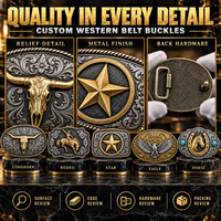 Boucles de ceinture en métal 3D personnalisées en laiton, style western, avec logo crâne de lion antique, pour moto, fabrication OEM, boucles de ceinture métalliques