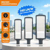 Farola LED para Exteriores, Impermeable IP65, de Aluminio, 100w 150w 200w, Todo en Uno