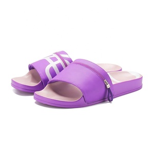 Xsheng Factory Price Comfortable Custom <strong>Slides</strong> Slippers Fashion Customizable Zipper Detail Slippers With Pocket <strong>Printed</strong> Logo
