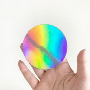 Hojas de Pegatinas Holográficas Personalizadas con Láser, Resistentes al Agua, Vinilo Adhesivo Permanente Brillante, Hojas de Pegatinas con Corte Kiss Cut Arcoíris para Marcos de Fotos - Product Image 1