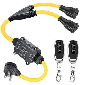 Nouvelle prise sans fil AC 220V 20A 2 voies IP67 avec télécommande RF 433MHz pour le contrôle d'aspirateur - Product Image 1