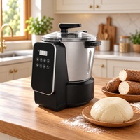 Mesin Pembuat Fufu Listrik Stainless Steel 6L 8L, Blender Pengolah Makanan, Pembuat Swallow