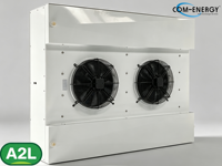 Refroidisseur d'air à double émission d'air haute efficacité pour installations de transformation commerciales RT≥-18C, unité d'évaporation à faible bruit