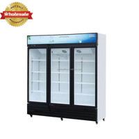 Réfrigérateur à boissons à double porte pour magasin de commodité Refroidisseur de boissons Réfrigérateur à bière