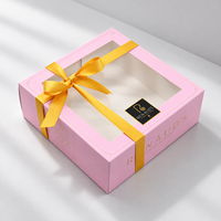 Boîtes à pâtisserie personnalisées en gros de qualité alimentaire, jolies boîtes à biscuits jetables avec fenêtre, boîtes en papier jetables