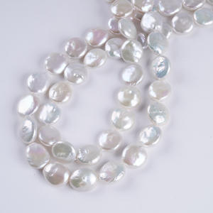 Perlas de Agua Dulce Naturales Blancas de 12-13 mm, Forma de Patata, para Fabricación de Joyería, Collar, Perlas Sueltas al por Mayor - Product Image 2